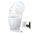 Jabsco Lite Flush Electric 12V Toilet w/Footswitch 58500-0012